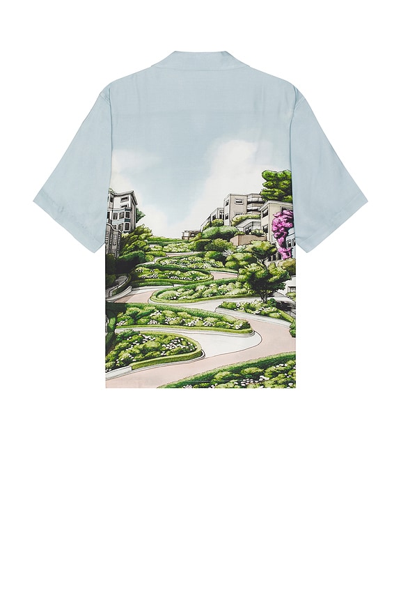 view 2 of 3 Relaxed Fit Tencel Shirt in Scenery Print