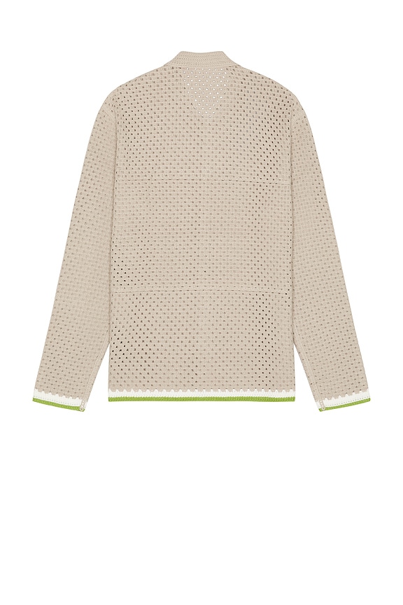 view 2 of 4 Crochet Long Sleeve Shirt in Highway