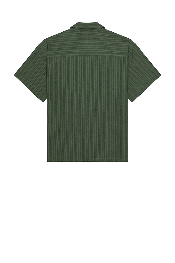 view 2 of 4 Striped Short Sleeved Shirt in Thyme