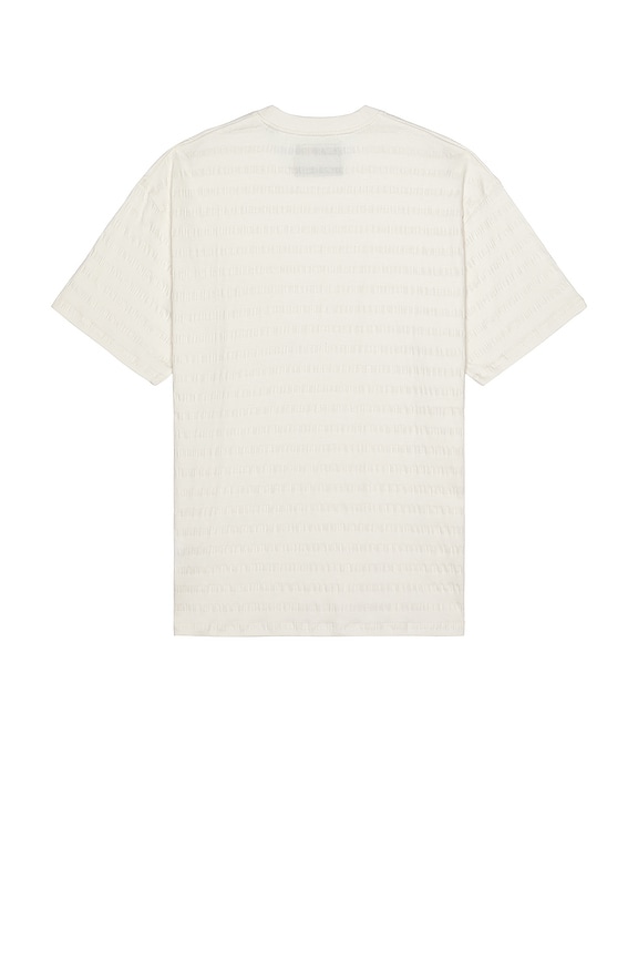 view 2 of 5 Horizonal Textured T-Shirt in Eggnog