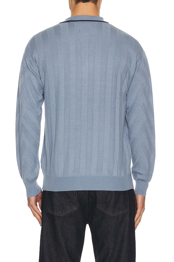 view 2 of 4 Structure Long Sleeve Polo in Infinity