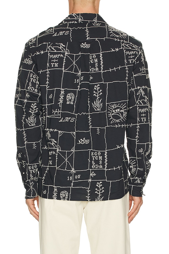 view 2 of 5 Allover Embroidered Shirt in Black