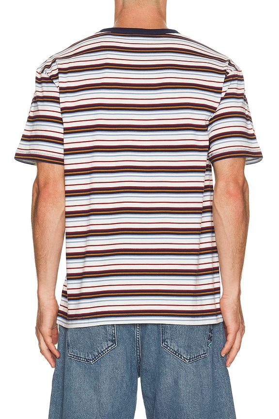 view 2 of 4 Relaxed Fit Yarn Dyed T-Shirt in Pageant Blue Stripe