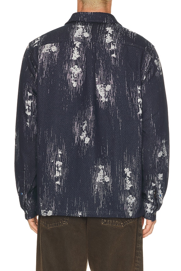 view 2 of 5 Jacquard Relaxed Fit Overshirt in Sky Captian