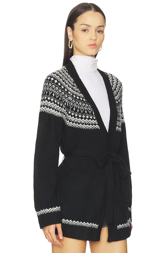 view 2 of 4 Wilder Wrap Cardigan in Black Combo