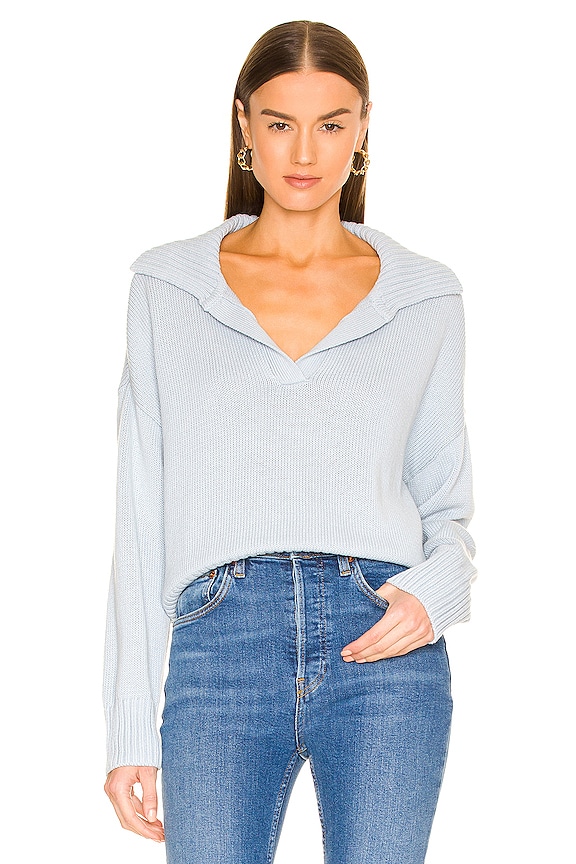 The Sky Stripe Stitch Pullover-AS