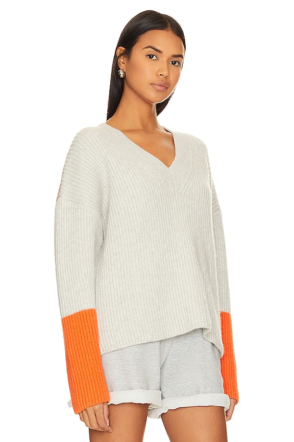 view 2 of 4 Mason V-Neck in Grey Multi