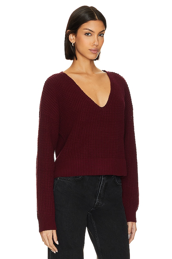 view 2 of 4 Jake V-Neck in Burgundy