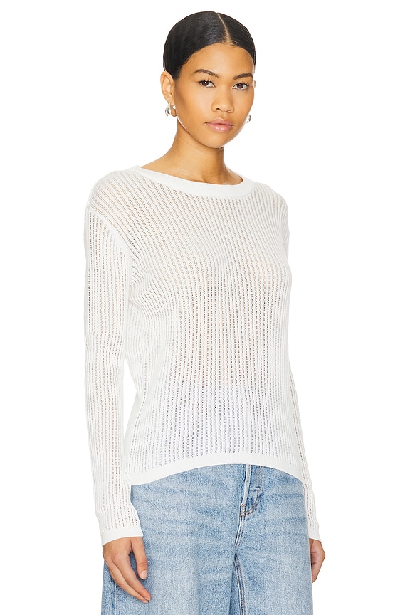 view 2 of 5 Palmer Textured Pullover in Chalk