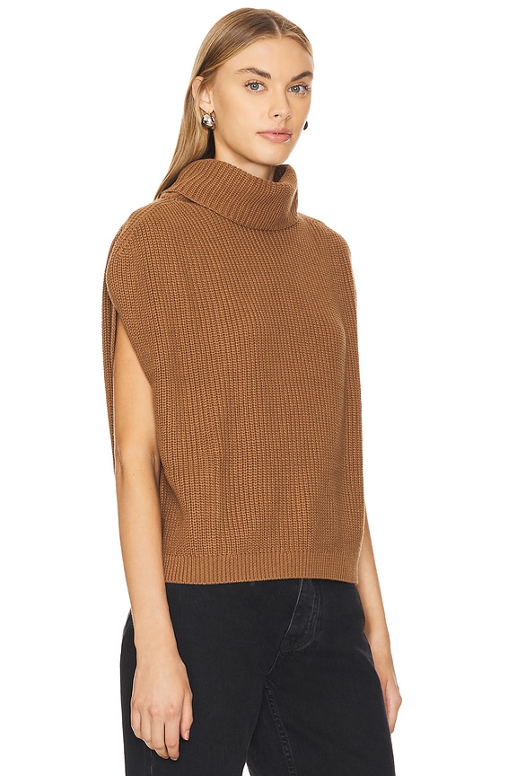view 2 of 4 Madison Sleveless Pullover in Saddle