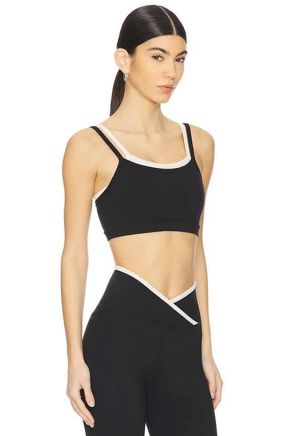 view 2 of 4 The Rhodes Bra in Black & Shell