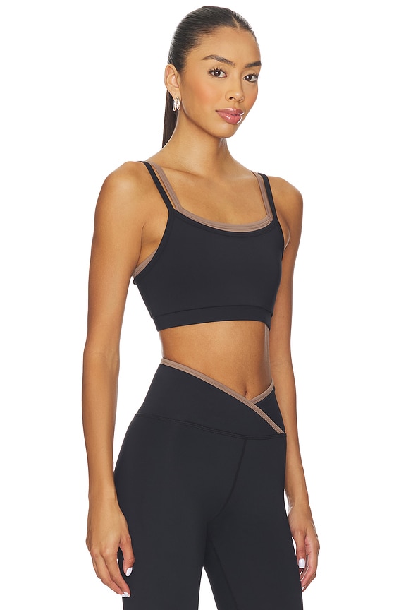 view 2 of 4 The Rhodes Sports Bra in Black & Malt