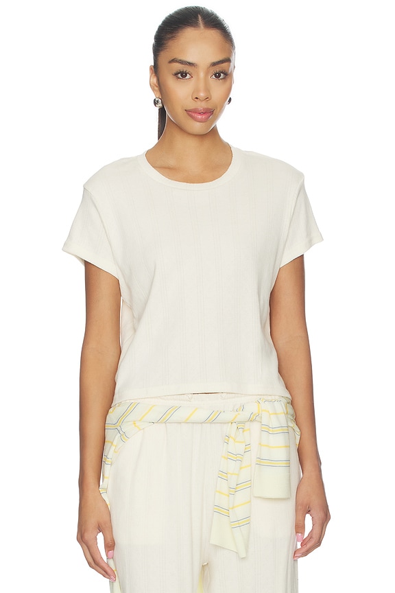 view 1 of 4 T-SHIRT THE AYLA in Pointelle