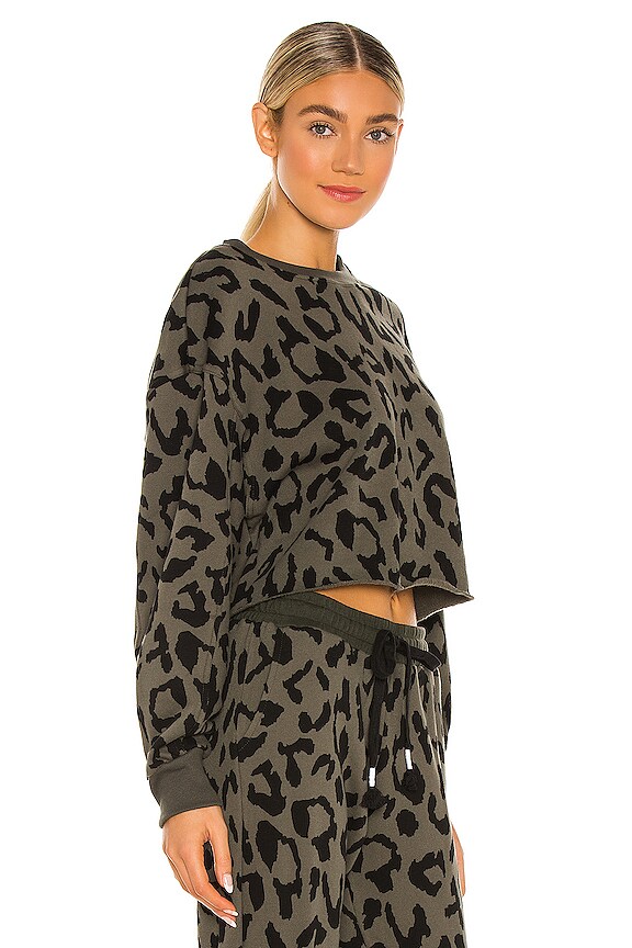 view 2 of 4 Sonoma Sweatshirt in Olive Cheetah