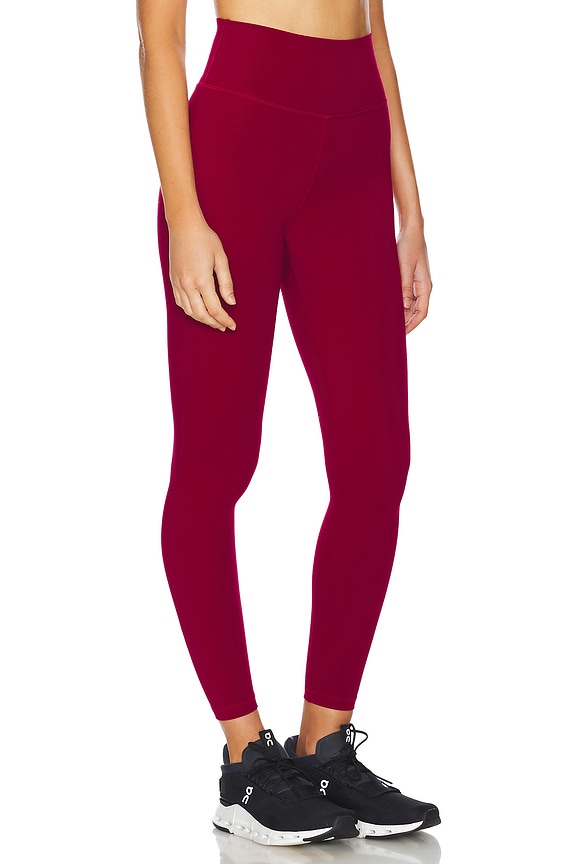 view 2 of 6 The Scarlett Ankle Legging in Maroon