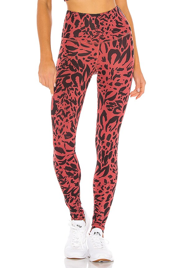 view 1 of 4 Teagan Ankle Legging in Auburn Cheetah