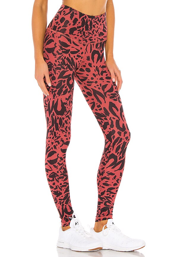 view 2 of 4 Teagan Ankle Legging in Auburn Cheetah