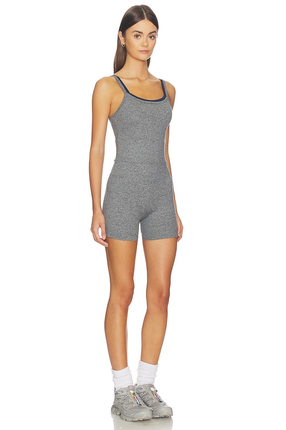 view 2 of 3 X Happily Grey The Indie Jumper in Heather Grey & Navy
