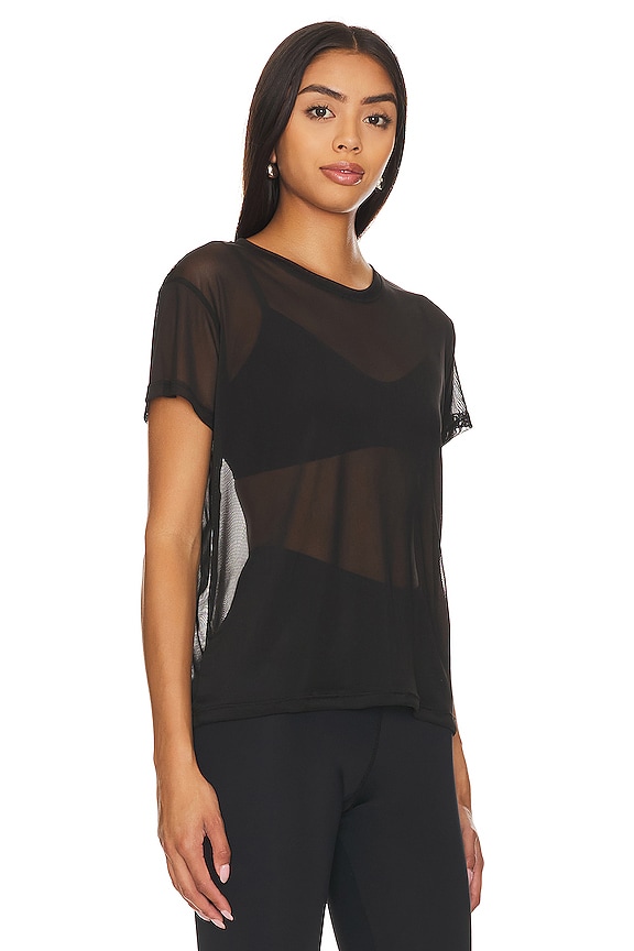 view 2 of 4 МАЙКА В СЕТОЧКУ THE KNOX in Black