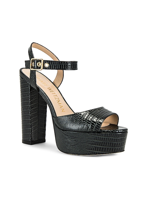 view 2 of 5 Ryder 95 Platform Sandal in Black Iguana