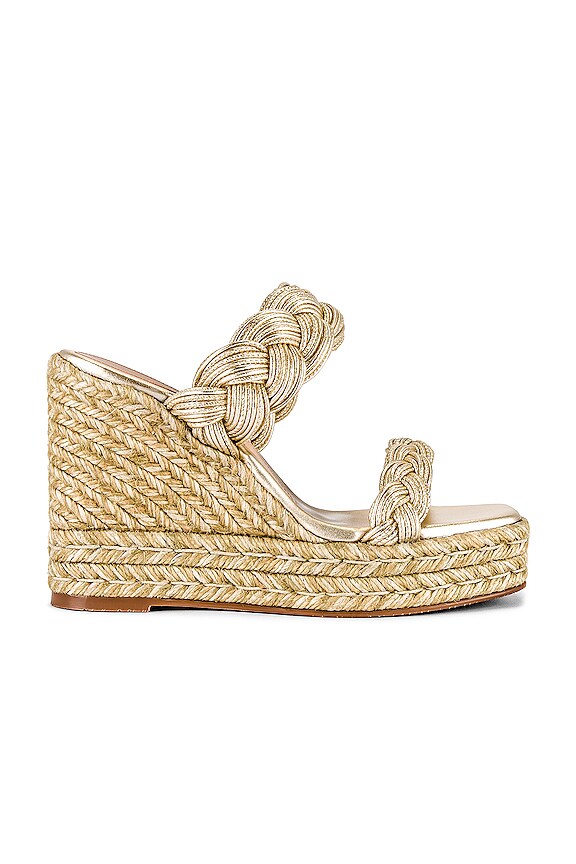 Stuart Weitzman Braida Espadrille Wedge in Platino | REVOLVE