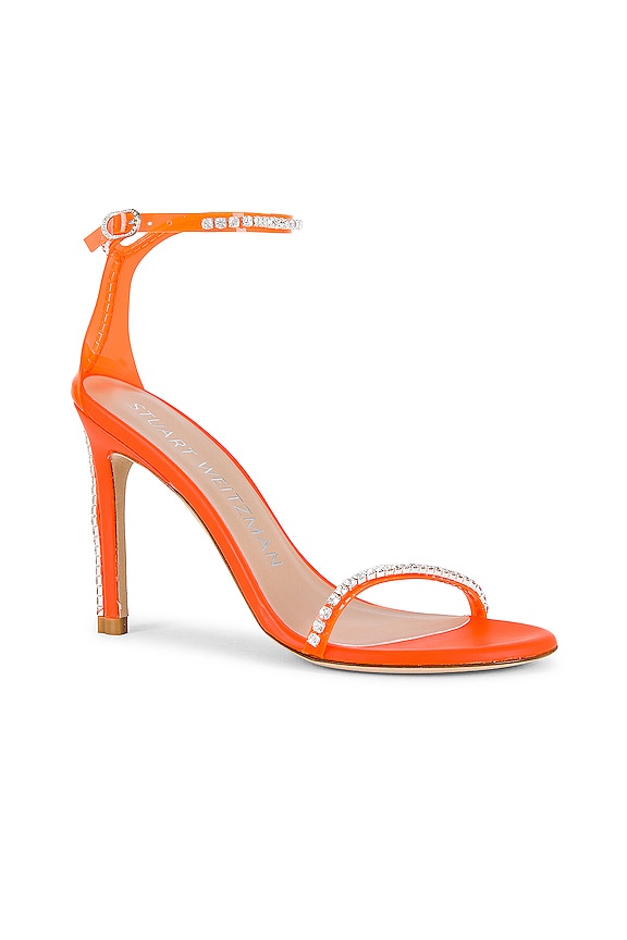 view 2 of 5 Nudistglam 100 Sandal in Neon Blaze & Clear