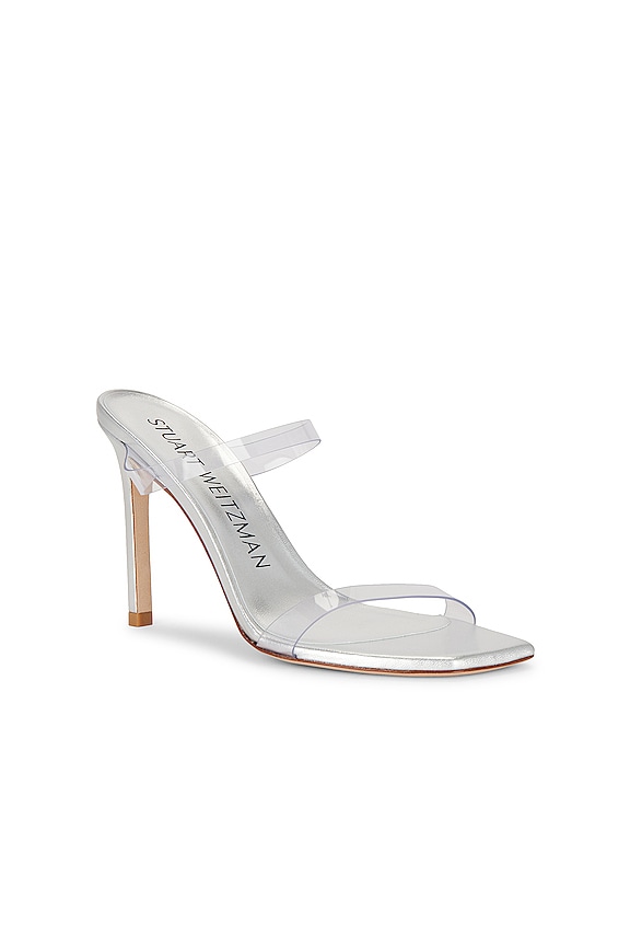 view 2 of 5 Aleena 100 Heel in Clear & Silver