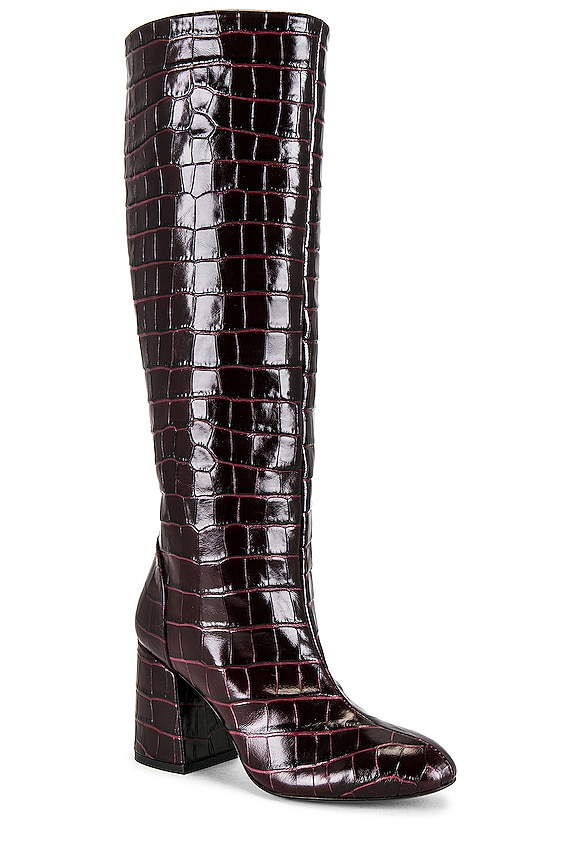 view 2 of 5 Flareblock 85 Slouch Boot in Plum