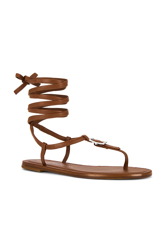 view 2 of 5 Georgie Lace-up Sandal in Bridle Brown