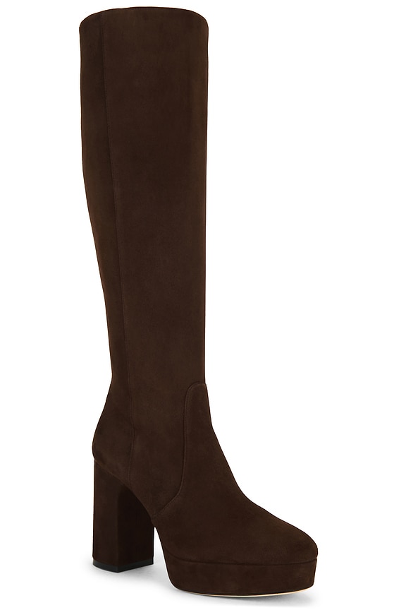 view 2 of 5 BOTTINES DAYNA PLATFORM in Walnut