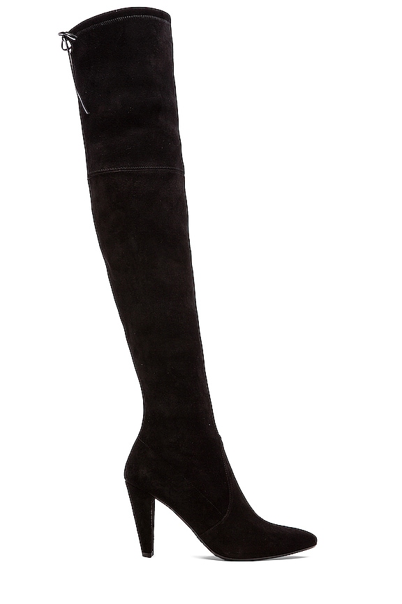 Stuart Weitzman Highstreet Suede Boot in Black | REVOLVE