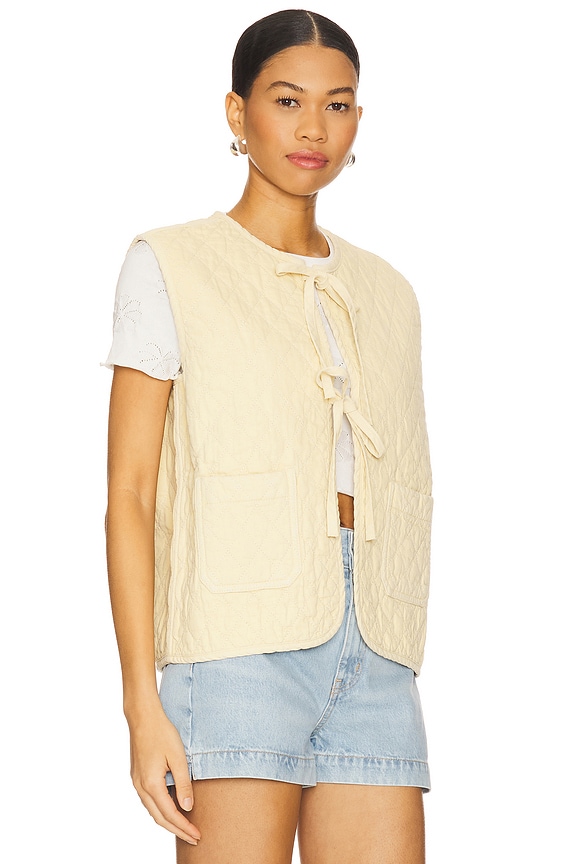 view 2 of 5 Aria Vest in Mellow Yellow
