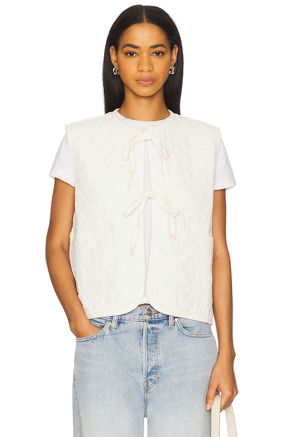 view 2 of 5 Aria Vest in Ecru