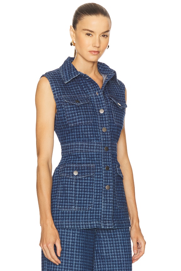 view 2 of 5 Ani Vest in Houndstooth Idaho