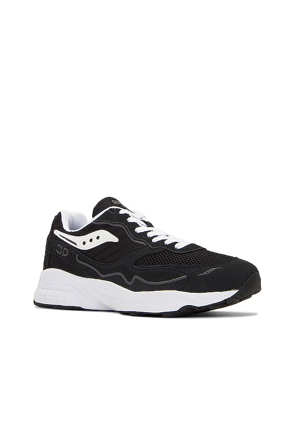 view 2 of 6 SNEAKERS GRID HURRICANE in Black & White