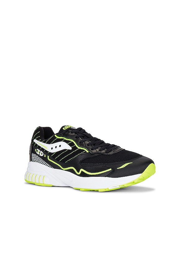 view 2 of 7 GRID HURRICANE スニーカー in Black & White