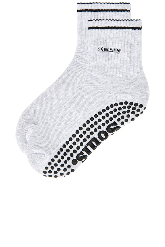 view 2 of 4 Rich Bitch Energy Socks in Grey