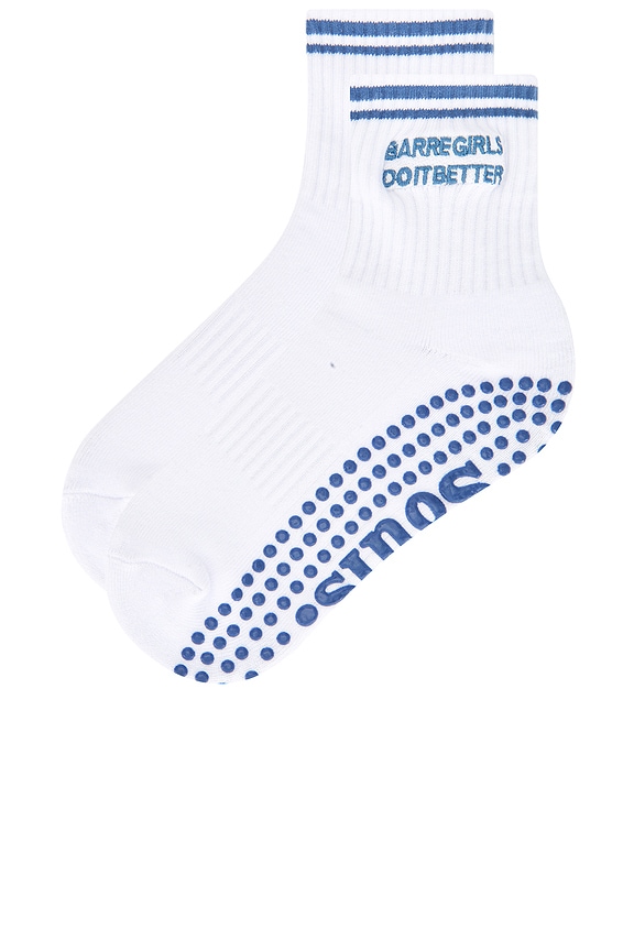 view 2 of 4 Barre Girls Socks in White