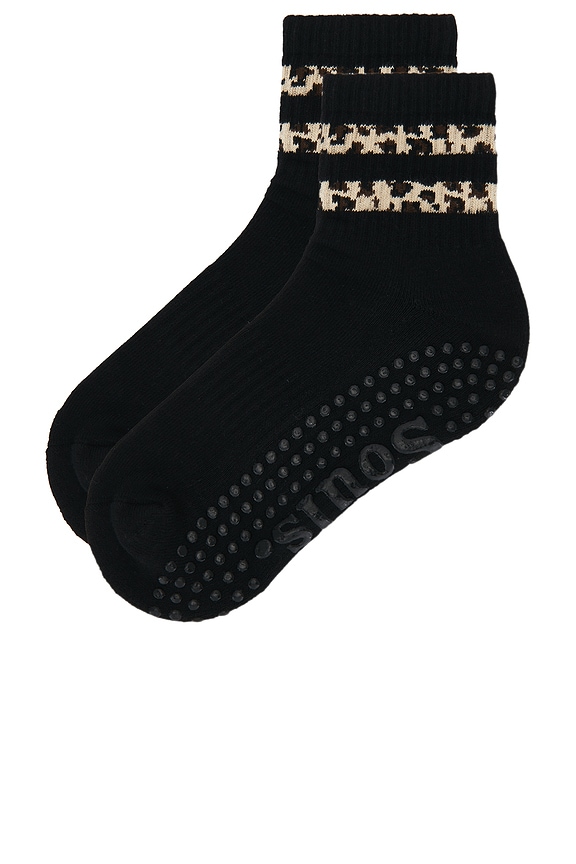 view 2 of 4 CALCETINES HASTA LOS TOBILLOS in Black Cheetah