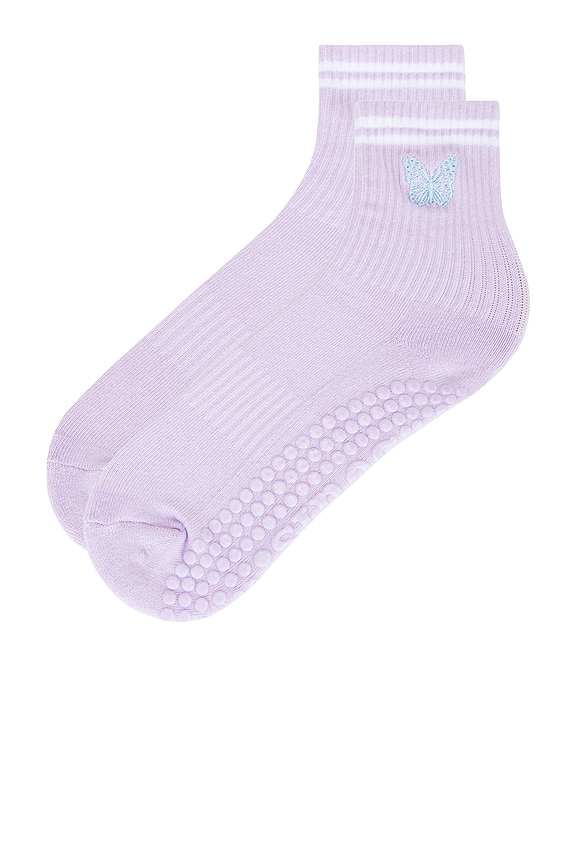 view 2 of 2 Butterfly Socks in Purple