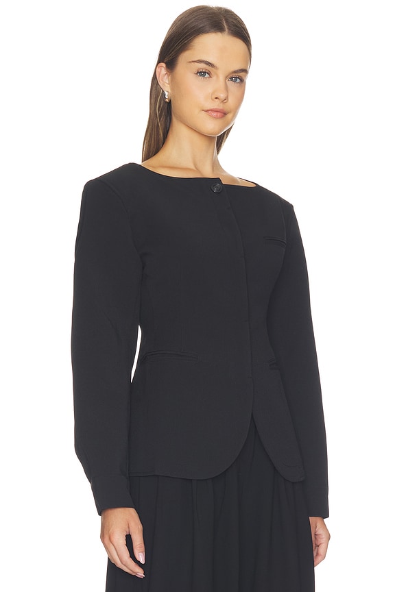 view 2 of 4 BLAZER AJUSTADO SIGNATURE LINE MATTEO in Black