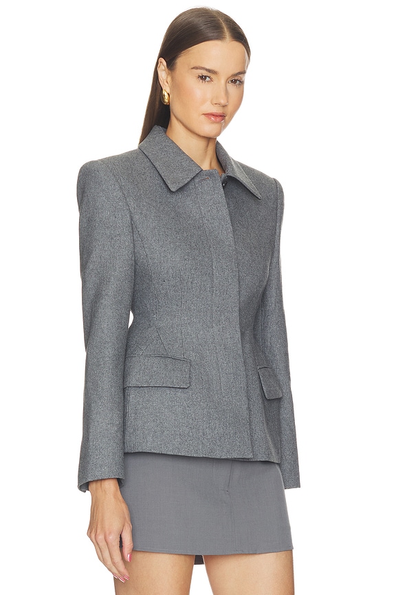 view 2 of 4 Terzo Hourglass Blazer in Charcoal
