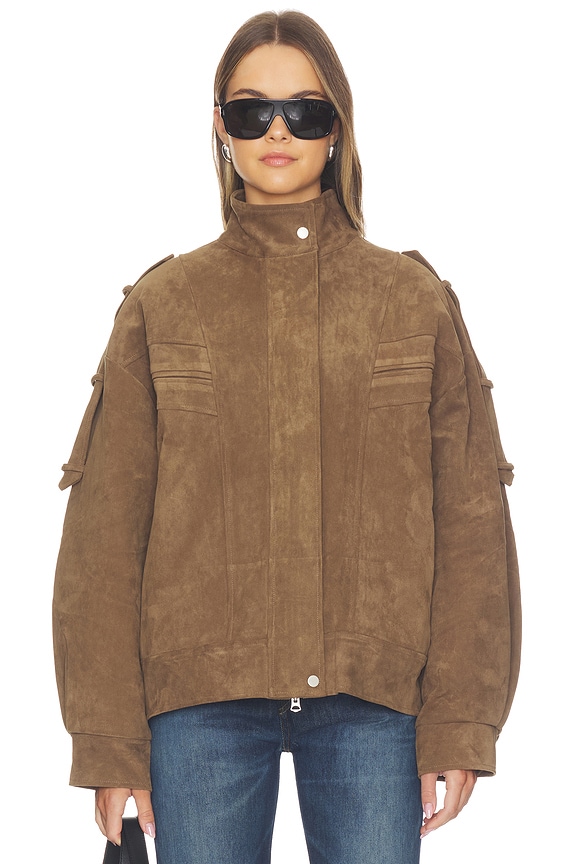 view 2 of 5 Tova Bomber Jacket in Khaki