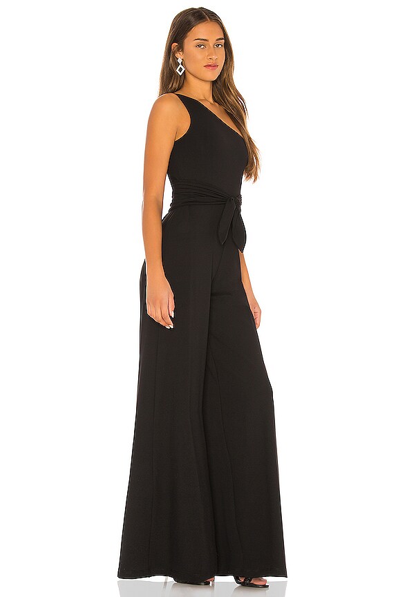 view 2 of 3 One Shoulder Jumpsuit in Black