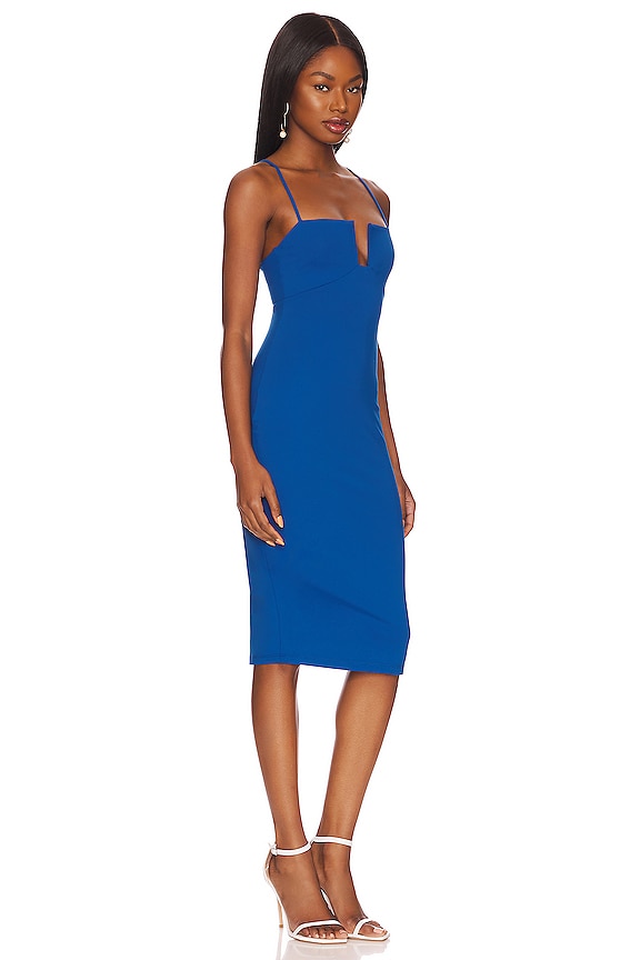 view 2 of 3 Square Wire String Midi Dress in Calypso