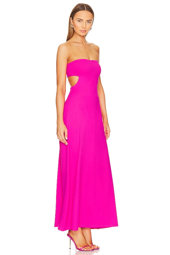 view 2 of 3 Open Back Tube Dress in Pink Glo