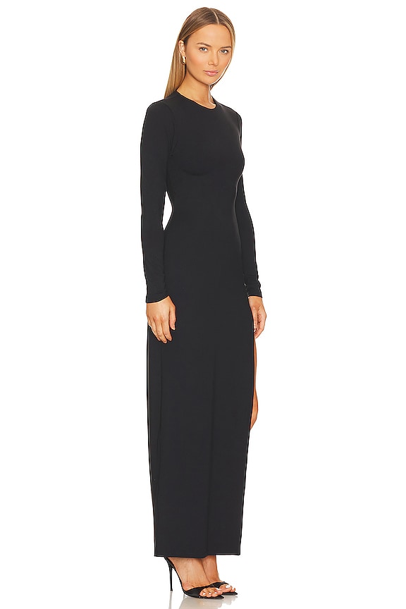 view 2 of 3 Long Sleeve Dress in Black