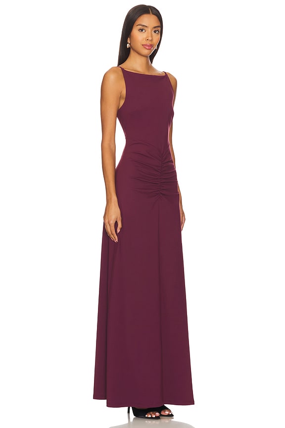 view 2 of 3 High Neck Dress in Malbec