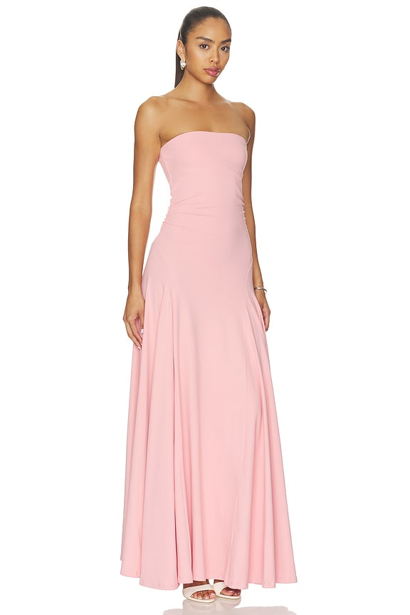 view 2 of 3 Gathered Waist Tube Dress in Pink Icing