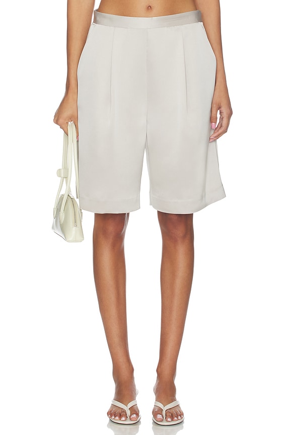 view 1 of 6 Satin Short in Sandstone